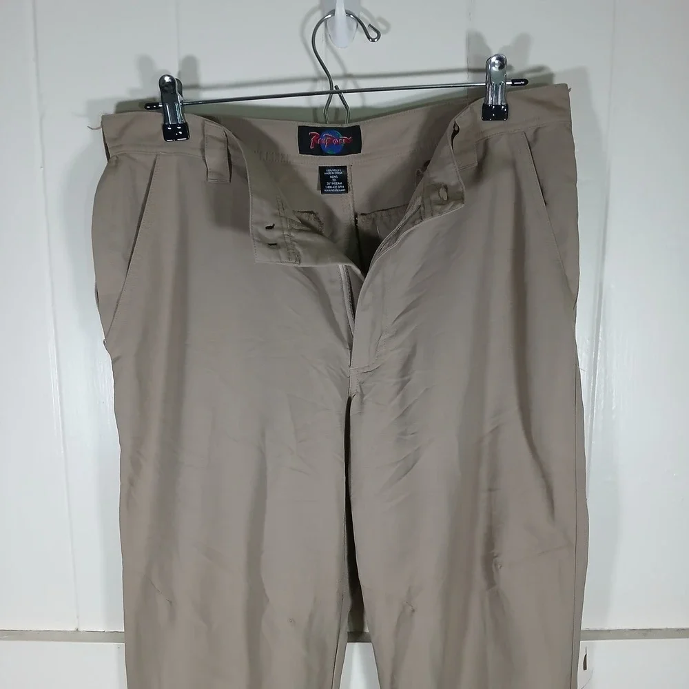 RailRiders Skate Hiking Pants Mens 32x30 Khaki Tan Nylon Technical Outdoor GL2